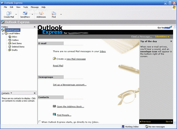 Outlook Express кряк лекарство crack