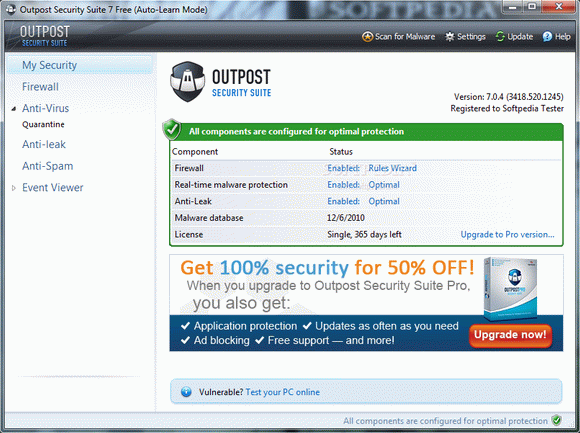 Outpost Security Suite Free кряк лекарство crack