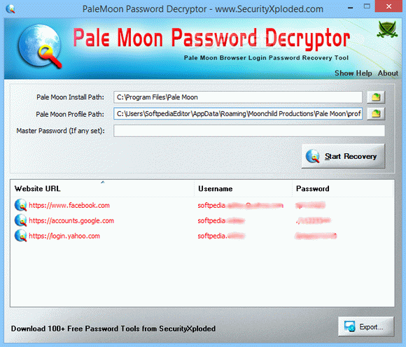 Pale Moon Password Decryptor кряк лекарство crack