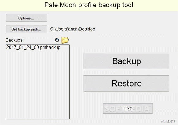 Pale Moon profile backup tool кряк лекарство crack