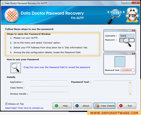 Password Recovery Software For ALFTP кряк лекарство crack