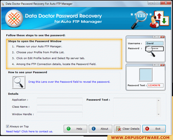Password Recovery Software For Auto FTP кряк лекарство crack