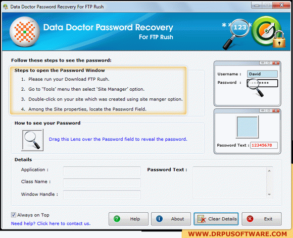 Password Recovery Software For FTP Rush кряк лекарство crack