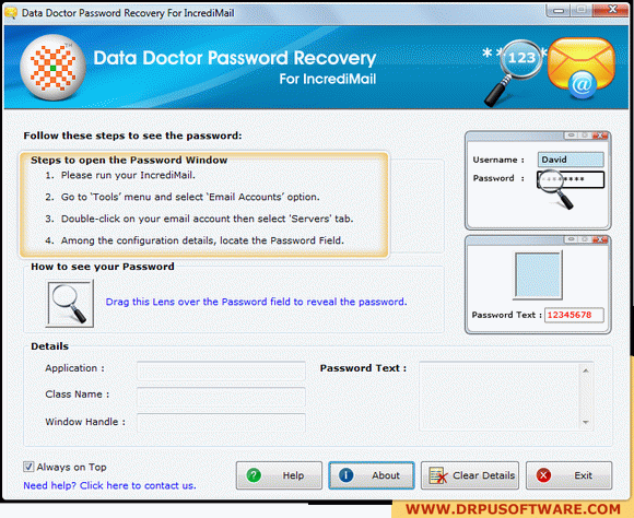 Password Recovery Software For IncrediMail кряк лекарство crack
