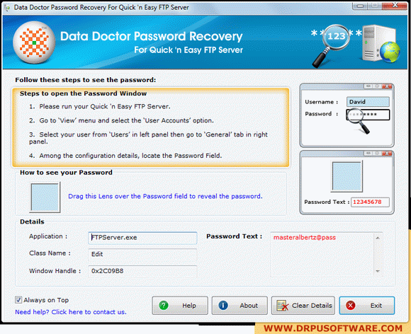 Password Recovery Software For Quick 'n Easy FTP Server кряк лекарство crack