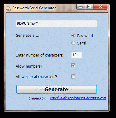 Password/Serial Generator кряк лекарство crack
