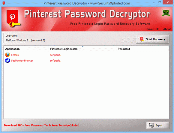 Pinterest Password Decryptor кряк лекарство crack