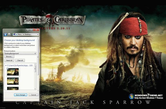 Pirates of the Caribbean 4 Win 7 Theme кряк лекарство crack