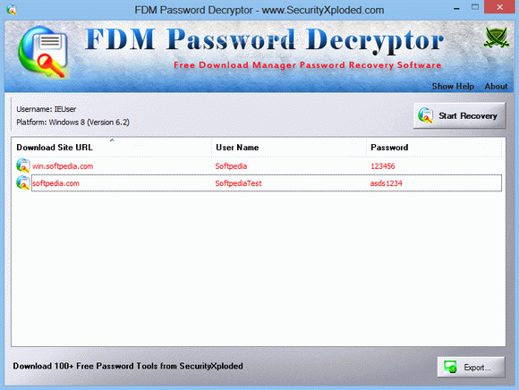 Portable FDM Password Decryptor кряк лекарство crack