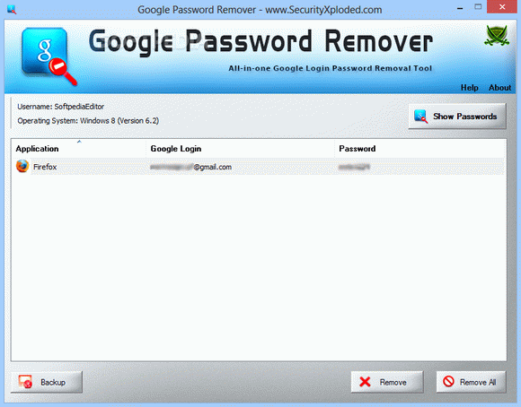 Portable Google Password Remover кряк лекарство crack