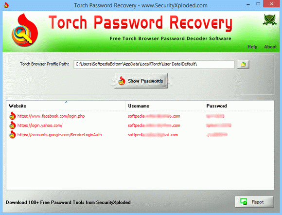 Portable Torch Password Recovery кряк лекарство crack