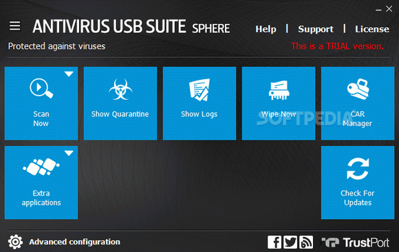 TrustPort Antivirus USB Suite Sphere кряк лекарство crack