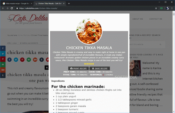 Recipe Filter for Chrome кряк лекарство crack
