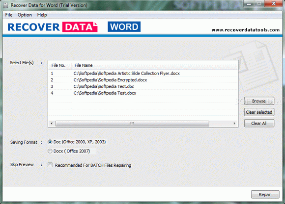 Recover Data for Word кряк лекарство crack