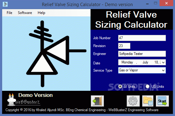 Relief Valve Sizing Calculator кряк лекарство crack