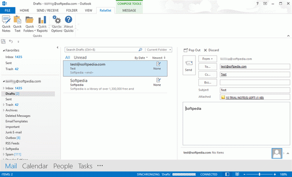 ReliefJet Quicks for Outlook кряк лекарство crack