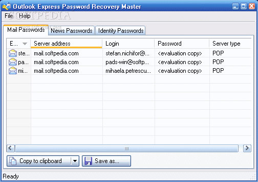Outlook Express Password Recovery Master кряк лекарство crack