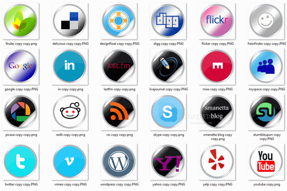 Round free social bookmarking icons кряк лекарство crack