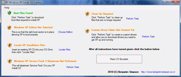 RS Windows XP Install CD Creator кряк лекарство crack