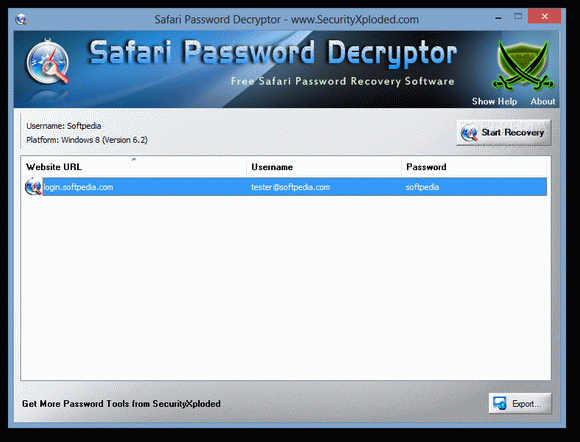 Safari Password Decryptor кряк лекарство crack