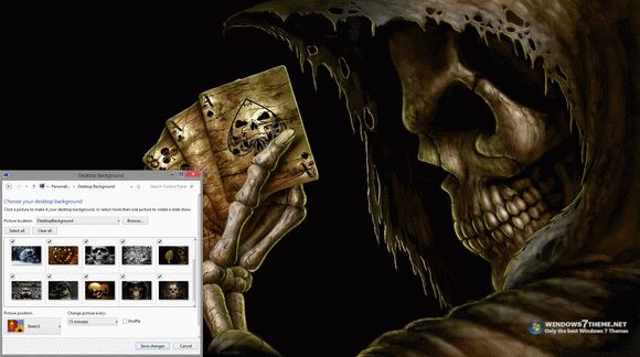 Scary Dark Skulls Windows 7 Theme кряк лекарство crack