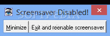 Screensaver Disabled! кряк лекарство crack