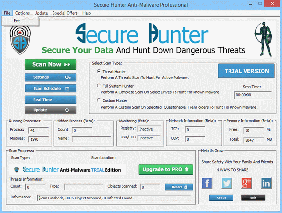 Secure Hunter Anti-Malware Professional кряк лекарство crack
