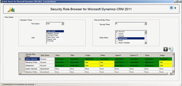 Security Role Browser for Dynamics CRM 2011 кряк лекарство crack