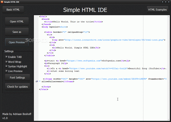 Secret html id. Html ide. Простой сайт на html. Html simple code. CSS simple.