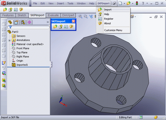 SKP Import for SolidWorks кряк лекарство crack