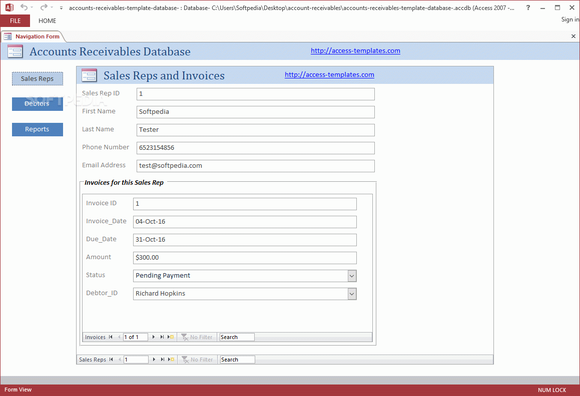 Small Business Accounts Receivable Software for Microsoft Access кряк лекарство crack