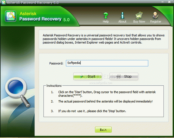 Asterisk Password Recovery кряк лекарство crack
