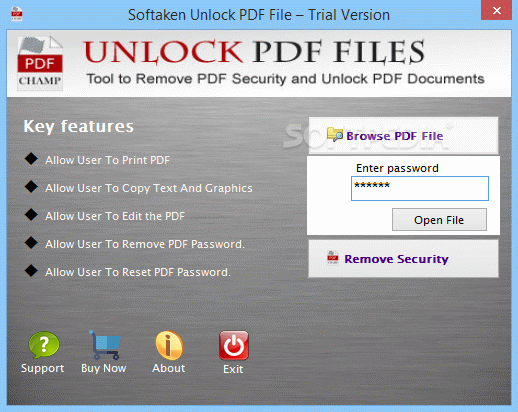Softaken Unlock PDF File кряк лекарство crack