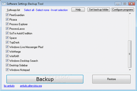 Software Settings Backup Tool кряк лекарство crack