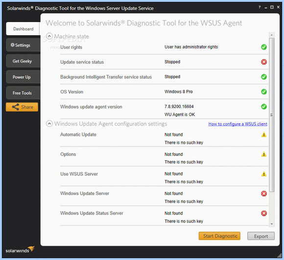 SolarWinds Diagnostic Tool for the Windows Server Update Service кряк лекарство crack