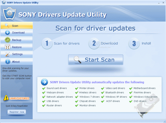 SONY Drivers Update Utility кряк лекарство crack
