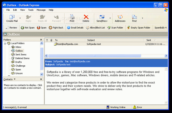 SpamBully for Outlook Express / Windows Mail кряк лекарство crack