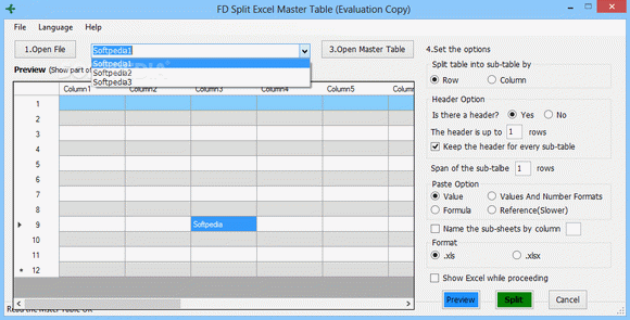FD Split Excel Master Table кряк лекарство crack