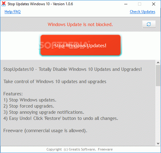 Stop Updates Windows 10 кряк лекарство crack