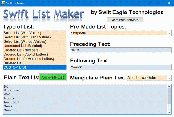 Swift List Maker кряк лекарство crack