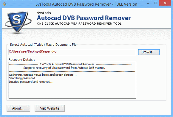 SysTools Autocad DVB Password Remover кряк лекарство crack