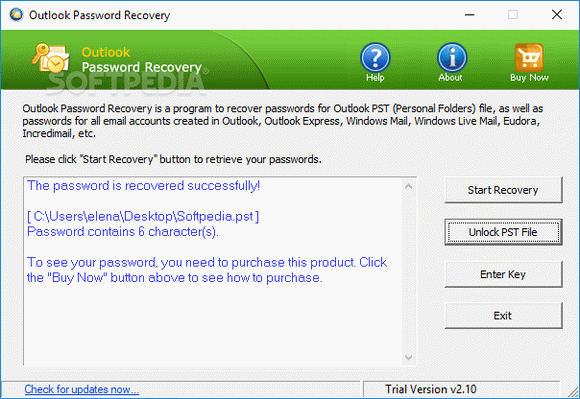 Outlook Password Recovery кряк лекарство crack