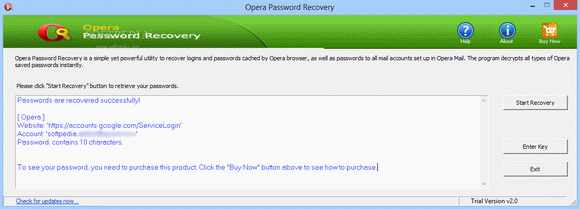 Opera Password Recovery кряк лекарство crack