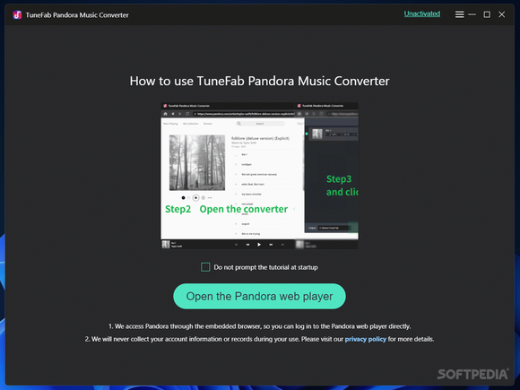 TuneFab Pandora Music Converter кряк лекарство crack