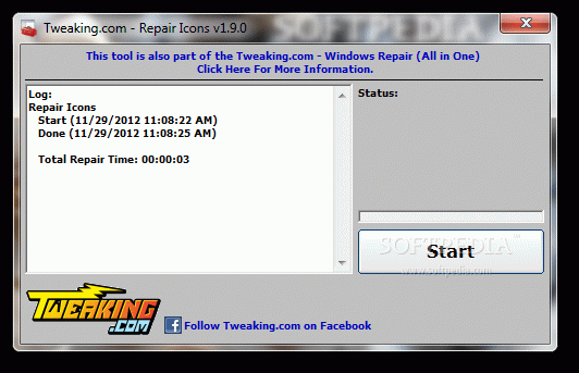 Tweaking.com - Repair Icons кряк лекарство crack