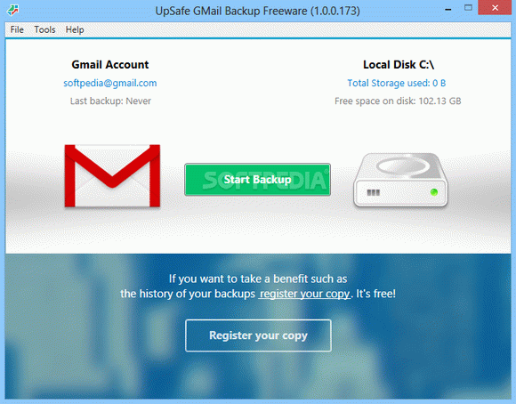 UpSafe Gmail Backup Freeware кряк лекарство crack