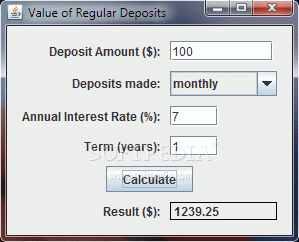 Value of Regular Deposits Calculator кряк лекарство crack