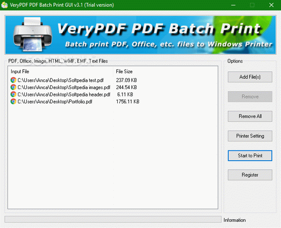 VeryPDF PDF Batch Print GUI кряк лекарство crack
