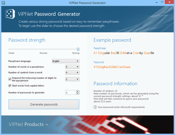 ViPNet Password Generator (formerly ViPNet Password Roulette) кряк лекарство crack