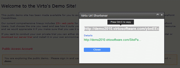 Virto SharePoint URL Shortener Web Part кряк лекарство crack